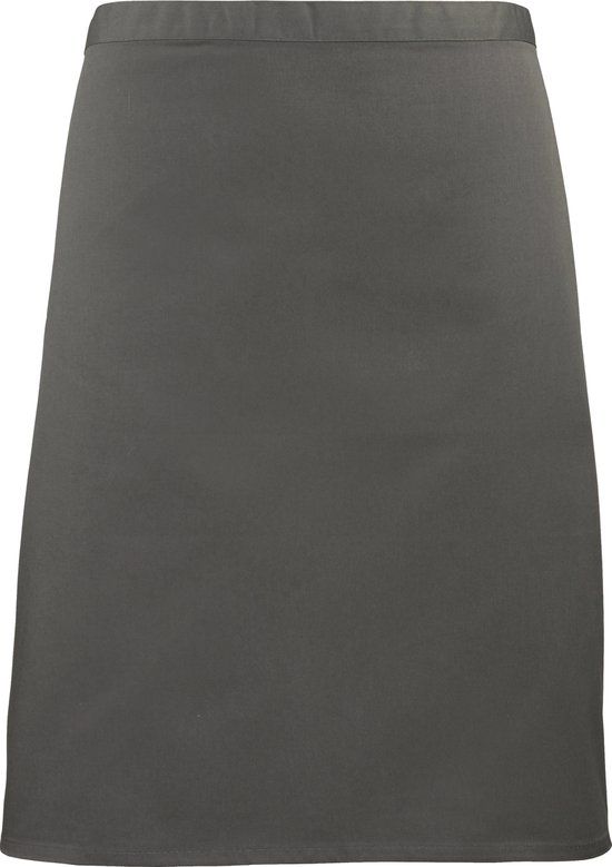 Premier pr151 Dark Grey horeca schort / Apron 3/4 medium lengte