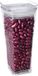 Excellent Houseware Pot de stockage - avec couvercle - 1,7L - plastique - transparent - pot de stockage