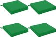 vidaXL - 4-Piece - Zitkussens - SOEST - 4 - st - 100% - Polyester - Groen