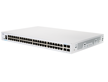 Cisco CBS350-48T-4G-EU - Netwerk switch - Zilver