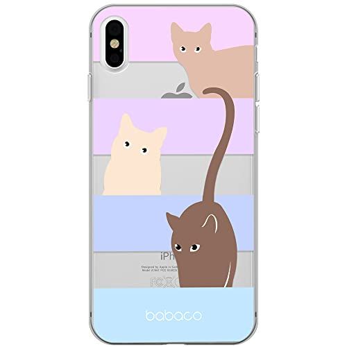 ERT GROUP mobiele telefoonhoesje voor iPhone XS Max - Babaco Cats 014