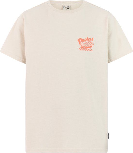 Protest PRTAldos JR T-shirt Jongens Korte mouwen Normale pasvorm Kit Offwhite