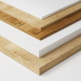 Baikal Werkblad van hout voor de badkamer, van melamine, 16 mm, tafelblad
