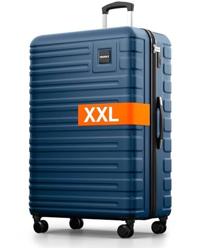 Travely Bol Polycarbonaat koffer XL 77 cm Blauw