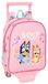 Safta Bluey Dance 6l 27x22x10 Cm Rugzak Met Wielen Roze Kinderen
