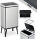 Relaxdays Vuilnisbak met sensor - op poten - 40 liter - vuilniszakhouder - keuken - rvs