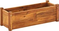 vidaXL Verhoogde Plantenbak - 76x27,6x25 cm - Acaciahout - Bruin