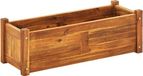 vidaXL Verhoogde Plantenbak - 76x27,6x25 cm - Acaciahout - Bruin