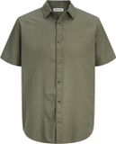 Jack & Jones Heren Overhemd regular fit Groen S Volwassenen