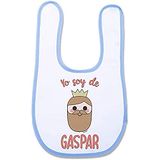 Supermolon 01010 Gaspar-slabbetjes voor baby's met klittenbandsluiting, hemelsblauw, uniseks