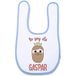 Supermolon 01010 Gaspar-slabbetjes voor baby's met klittenbandsluiting, hemelsblauw, uniseks