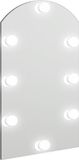 vidaXL Spiegel met LED-verlichting boog 70x40 cm glas