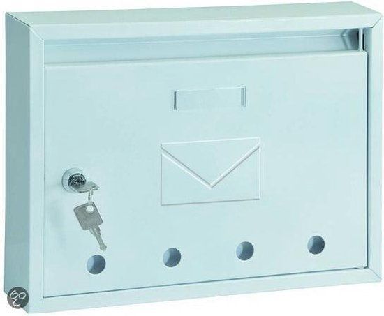 Rottner Tresor Imola - Brievenbus - Wit - Staal - 24x32x6cm