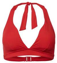 ESPRIT ESPRIT Women Beach voorgevormde halter bikinitop met ribstructuur rood