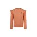 Koko Noko Rechtvallende Longsleeve met Ruches - Oranje