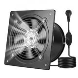 VEVOR Afzuigventilator 250x250 mm, Krachtige wandventilator 979 m³/h, met snelheidsregeling, 48 W Stille ventilator voor zolder, garage, kelder, werkplaats, keuken en kippenhok