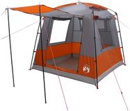 vidaXL Partytent 4-persoons Grijs en Oranje