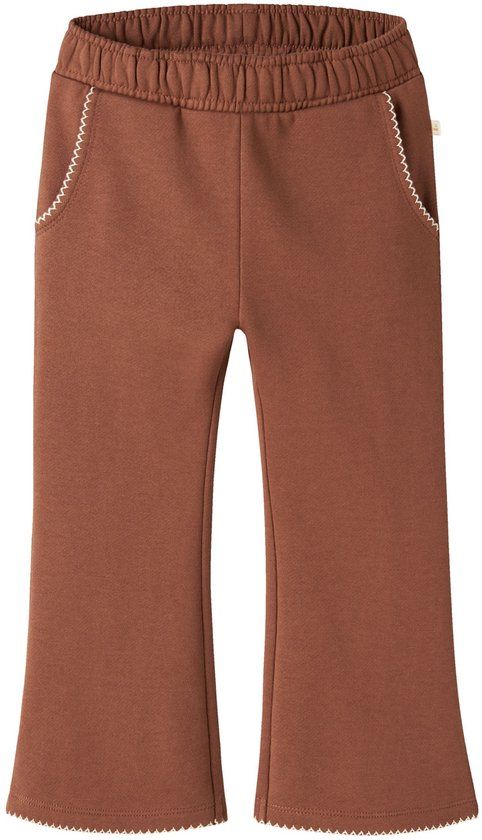 Lil' Atelier Broek Bootcut Maple Syrup Gerecycled katoen Maat 116