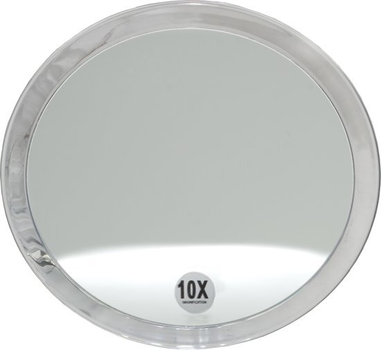 Fantasia Make-up spiegel 23 cm rond met 3 zuignappen 10 * vergrotend