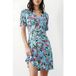 French Connection Blossom Hbscs Flippy Robe Longueur genou Still Water Taille : 6