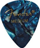 Fender 351 Ocean Turquoise Medium 12-Pack Premium Celluloid Guitar Picks