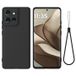 Motorola Coque Motorola Edge 50 Neo en Silicone Liquide - Noir