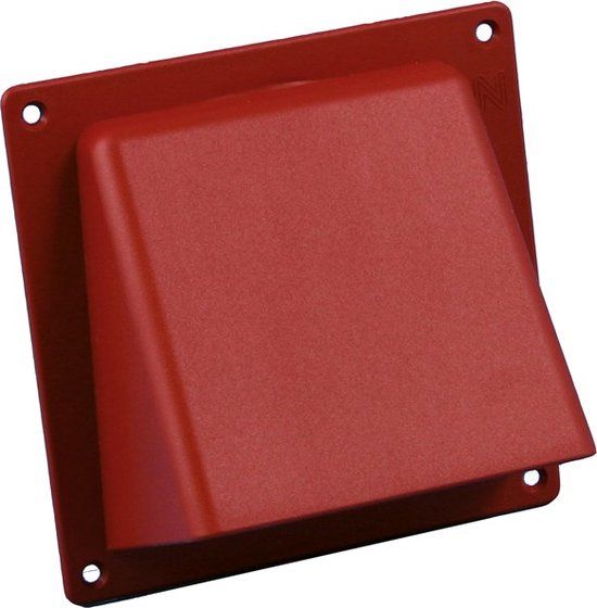 Nedco Vent.Wasemkaprooster (1 Klep) 125mm Terracotta