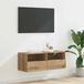 Maison Exclusive - Meuble TV mural, 80 x 30 x 30 cm, en panneaux de particules avec un aspect chêne artisanal