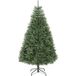 Sapin de Noël artificiel 180 cm, arbre de Noël réaliste avec 1687 pointes de branche articulée, support en métal, vert