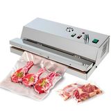 Avilia Vacuümmachine van roestvrij staal, 37 x 27 x 11 cm, 200 W, led-indicatoren, supervacuümfunctie en vloeistofbescherming, lasstang 32 cm, 2 automatische modi