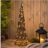 Anna's Collection LED kegel kerstboom lamp - 40 cm - 60 led - warm wit