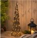 Anna's Collection LED kegel kerstboom lamp - 40 cm - 60 led - warm wit