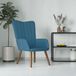 Maison Exclusive - Fauteuil relax, velours bleu