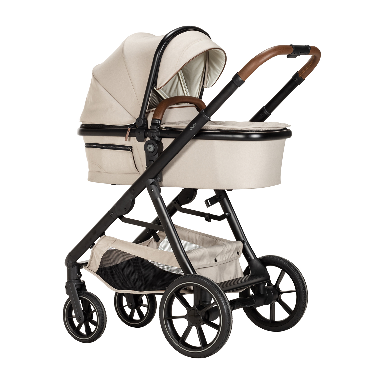 Qute Qute Q-Journey Kinderwagen - Zwart / Taupe