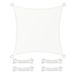 SONGMICS Voile d'Ombrage 3 x 3 m, Blanc