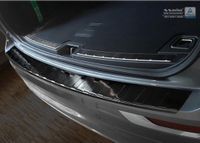 Zwart Avisa Zwart RVS Achterbumperprotector passend voor Volvo XC60 II 2017- 'Ribs'