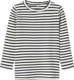 NAME IT NMNBANI LS XSL TOP NOOS Unisex Lange mouwen shirts - Dark Sapphire - Gestreept - Maat 80