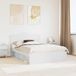 Maison Exclusive - Cadre de lit avec tête de lit Blanc 140 x 190 cm Bois de pin massif