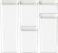 Curver Kara Voorraadbussen - Set 0,5L + 2x1,2L + 1,8L + 2,4L - Wit