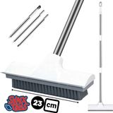 Synx Tools Schrobber met steel 2 in 1 - Trekker douche - Schrobbezem - Luiwagen - Schrobborstel - Trekker - Badkamer borstel vloertrekker met steel schrobborstel - Bezem - vloerwisser badkamer