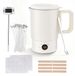 Machine à cire électrique - Réservoir de fusion 800 ml, 600W - Convient pour base de bougie et de savon - Température réglable - Blanc