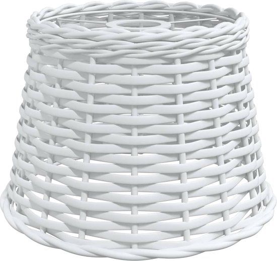 vidaXL Lampenkap Ø25x17 cm wicker wit
