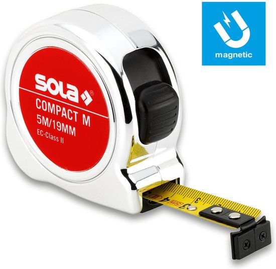 Sola Messwerkzeuge Sola Compact M CO 5 Rolmaat - magnetisch - 5m x 19mm