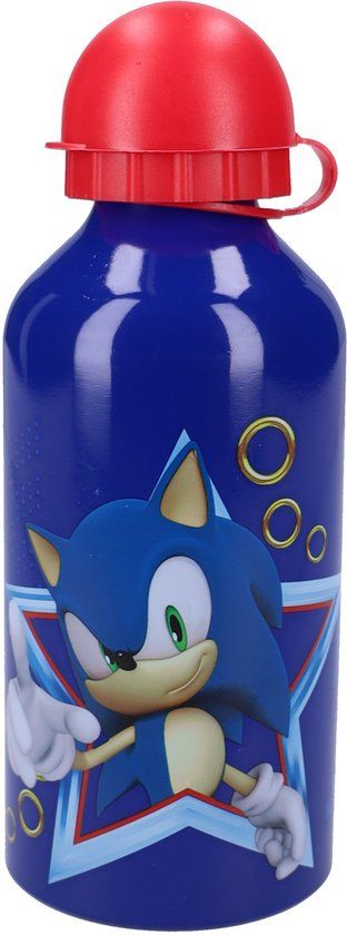 Sonic Really Refreshing - Schoolbeker en Drinkfles - 500ml - Aluminium - Blauw