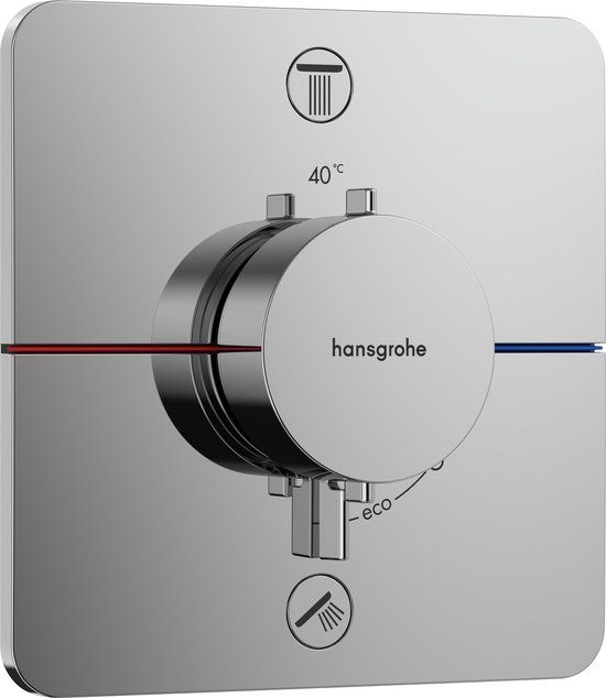 Hansgrohe ShowerSelect Comfort Q Inbouw Thermostaat - Glanzend Chroom