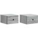 Vidaxl Armoire murale 2 pièces chêne Sonoma gris 34,5 x 33 x 20 cm