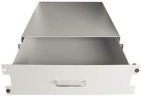 RS PRO 3U-lade, staal, grijs geventileerd