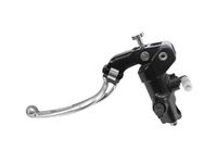 Gesmede Ducati Gesmede koppelingspomp 19 x 20 met zwart geanodiseerde pompbehuizing, lange hendel zilver (knop + hendel) voor SuperSport van 2017 tot 2022, CC 936