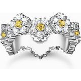 Thomas Sabo TR2337-051-4-54 Ring - Blume mit Steinen silber Damen