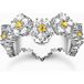 Thomas Sabo TR2337-051-4-54 Ring - Blume mit Steinen silber Damen